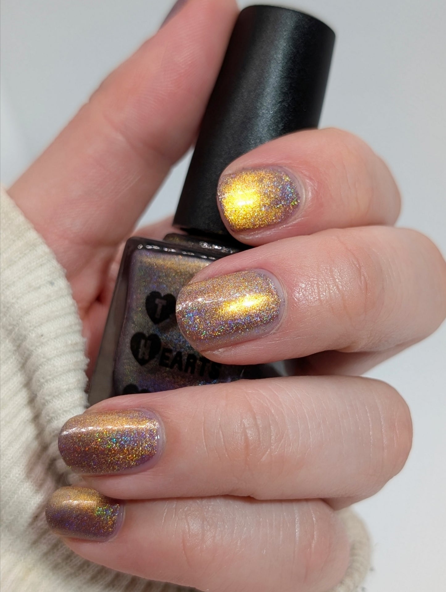 ⭐ Three Hearts Polish – No Trick, All Treat (Holo/Magnetic)