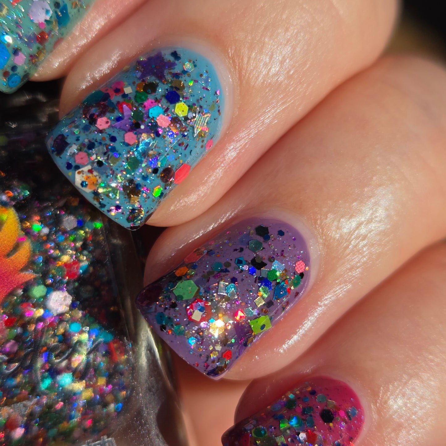 Shades of Phoenix – Carnival Confetti (Glitter Topper) - Overpour Shade