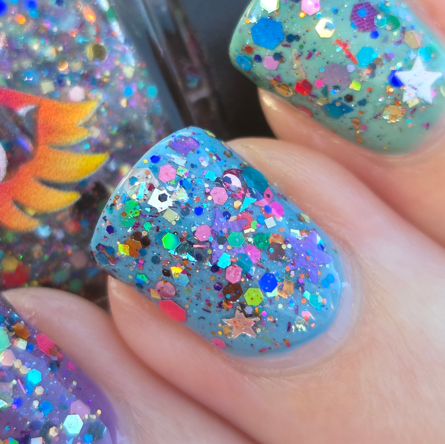 Shades of Phoenix – Carnival Confetti (Glitter Topper) - Overpour Shade