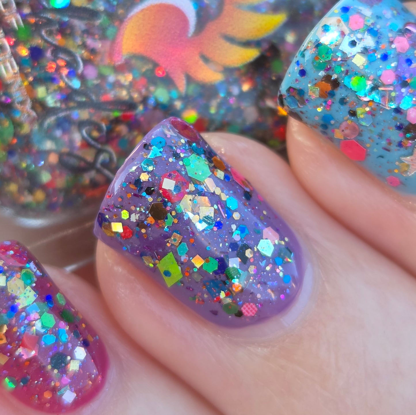 Shades of Phoenix – Carnival Confetti (Glitter Topper) - Overpour Shade