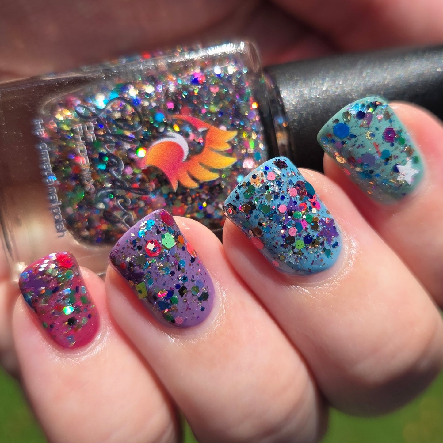 Shades of Phoenix – Carnival Confetti (Glitter Topper) - Overpour Shade