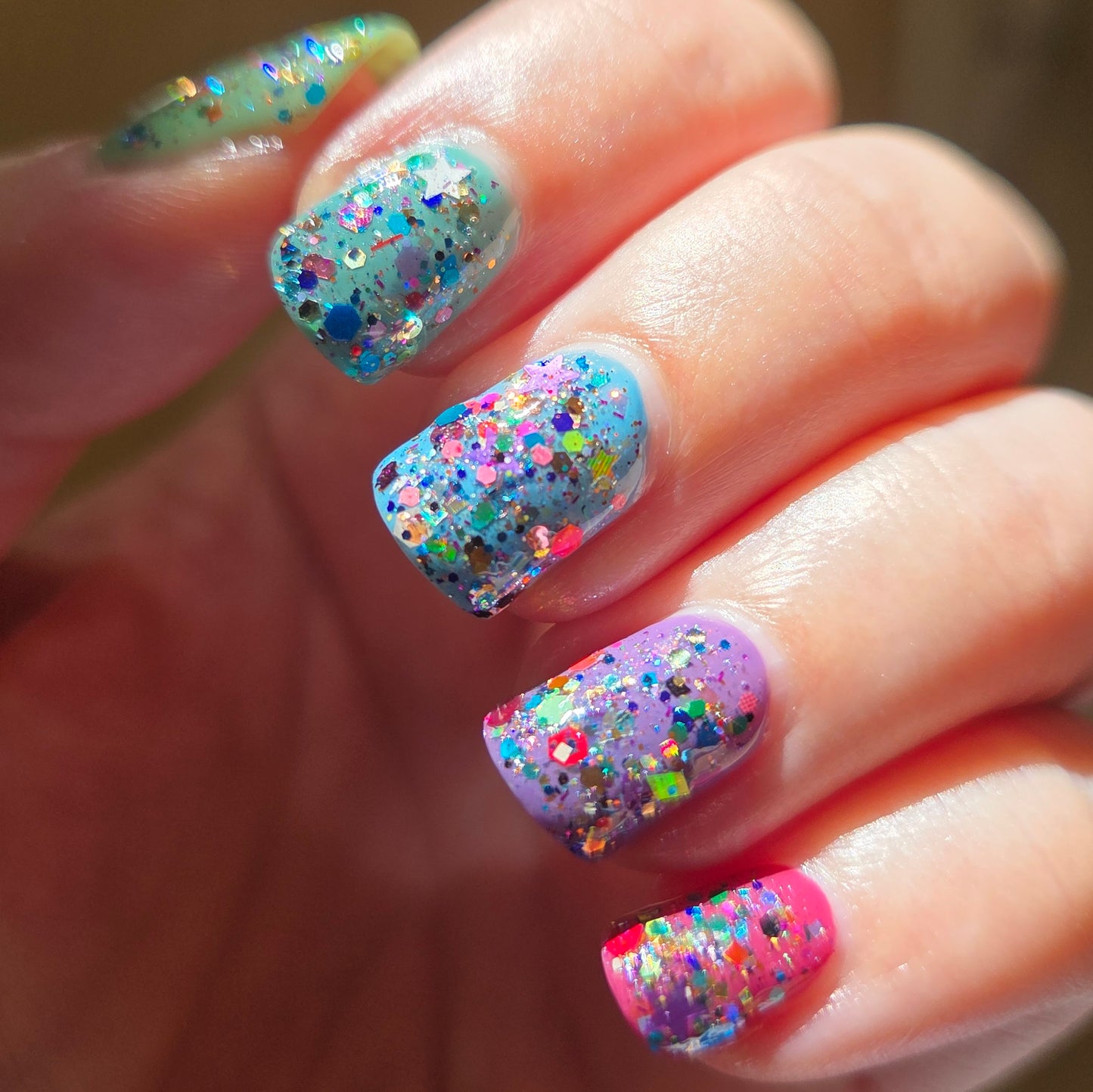 Shades of Phoenix – Carnival Confetti (Glitter Topper) - Overpour Shade