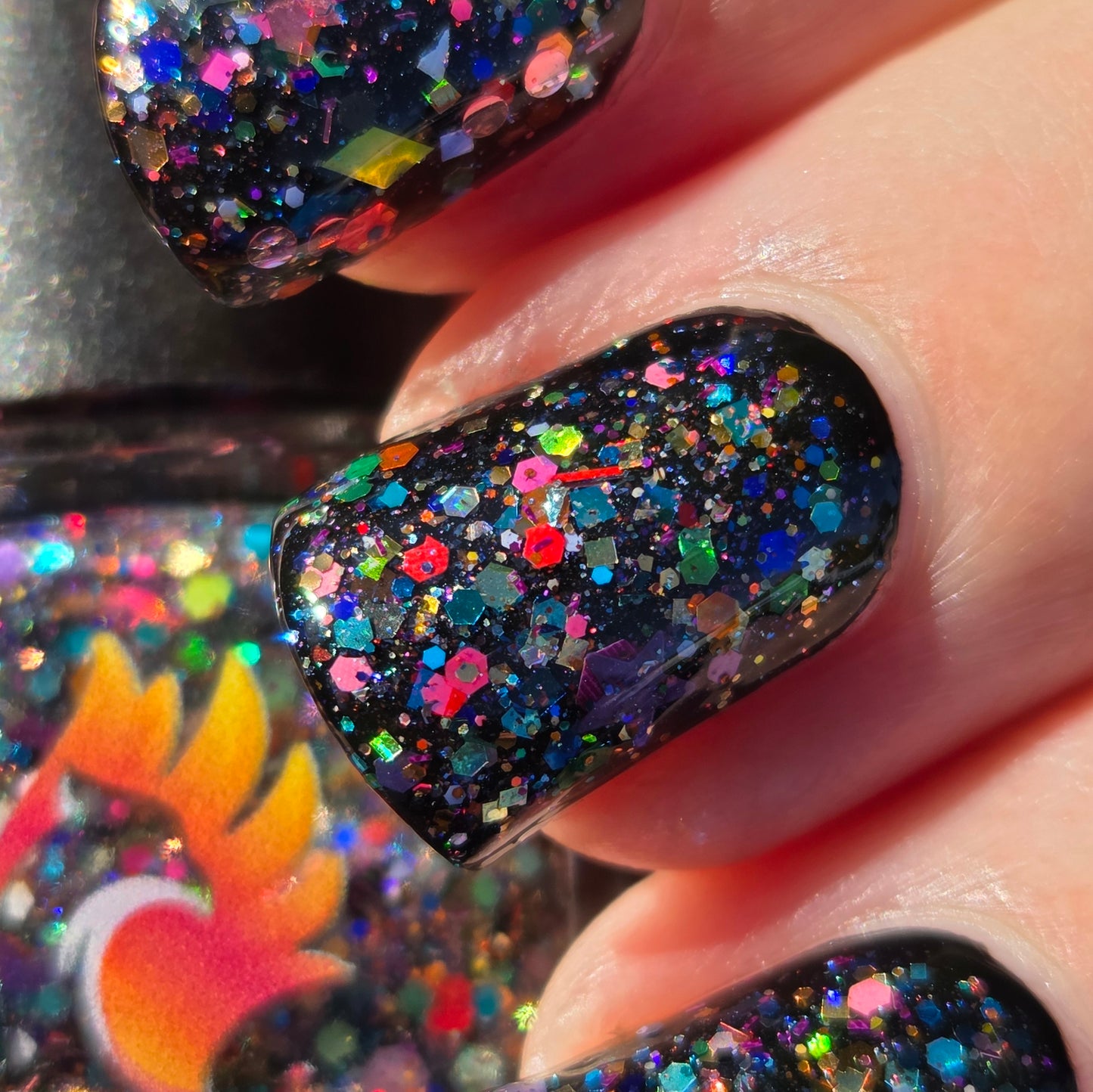 Shades of Phoenix – Carnival Confetti (Glitter Topper) - Overpour Shade