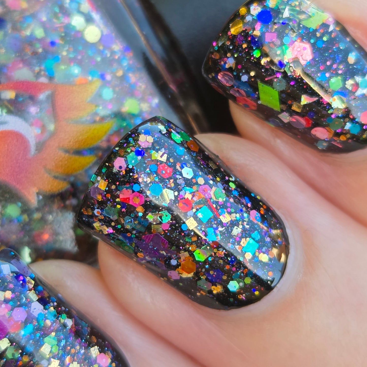 Shades of Phoenix – Carnival Confetti (Glitter Topper) - Overpour Shade