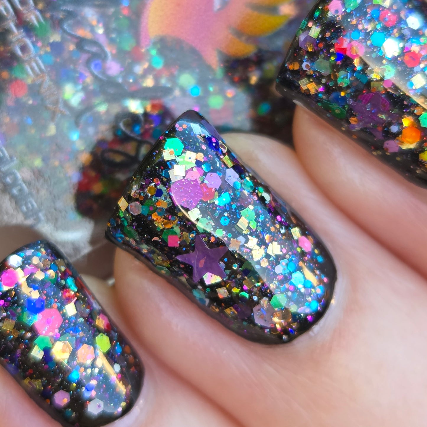 Shades of Phoenix – Carnival Confetti (Glitter Topper) - Overpour Shade