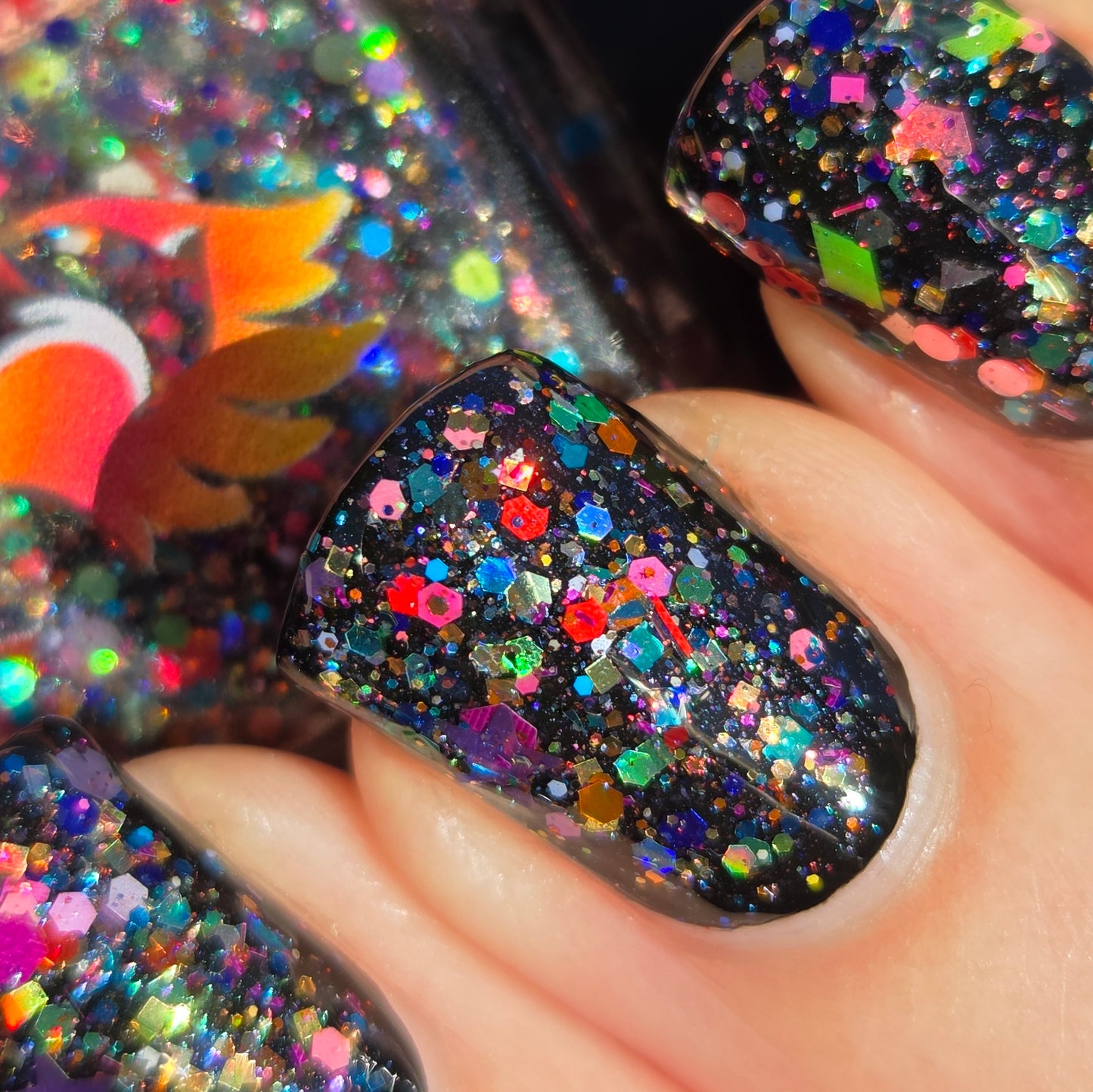Shades of Phoenix – Carnival Confetti (Glitter Topper) - Overpour Shade