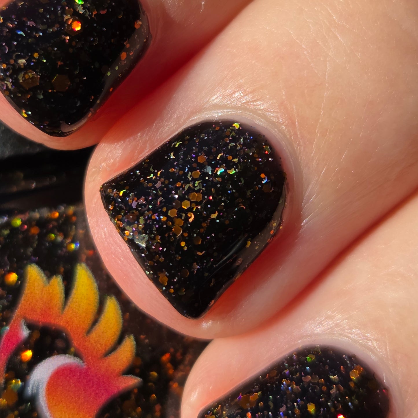 Shades of Phoenix – Ring of Fire (Jelly/Glitter) - Overpour Shade