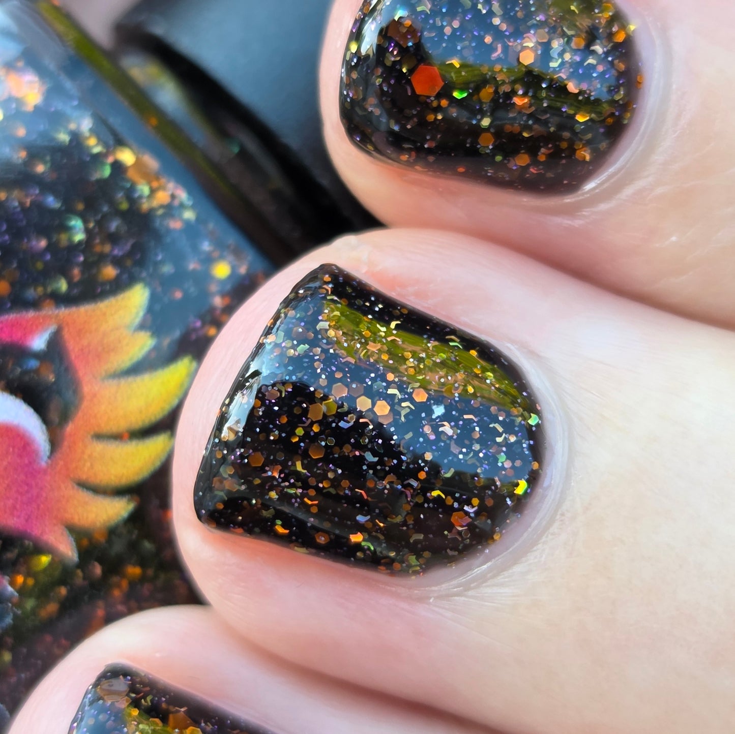 Shades of Phoenix – Ring of Fire (Jelly/Glitter) - Overpour Shade