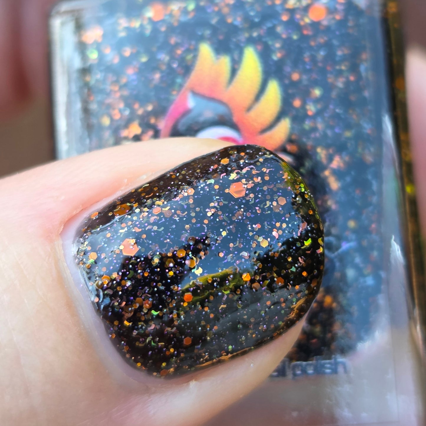 Shades of Phoenix – Ring of Fire (Jelly/Glitter) - Overpour Shade