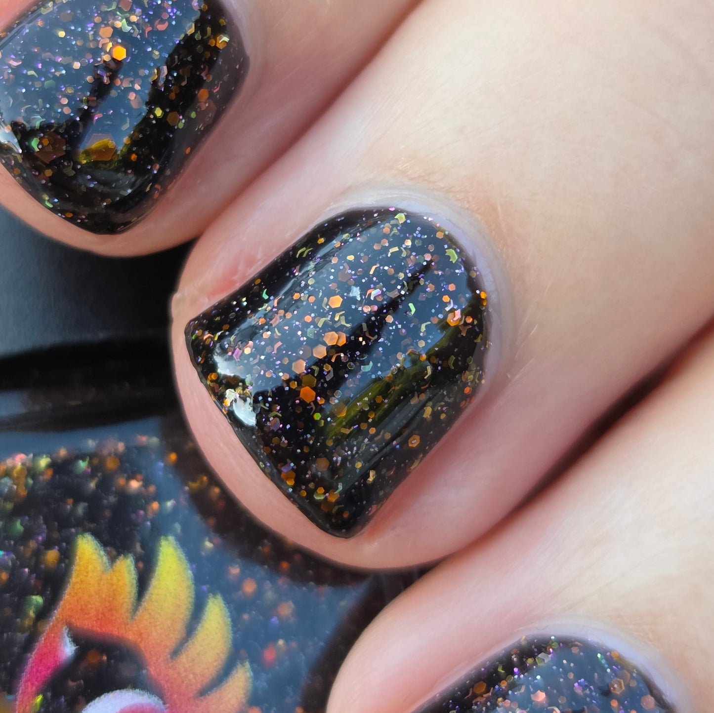 Shades of Phoenix – Ring of Fire (Jelly/Glitter) - Overpour Shade