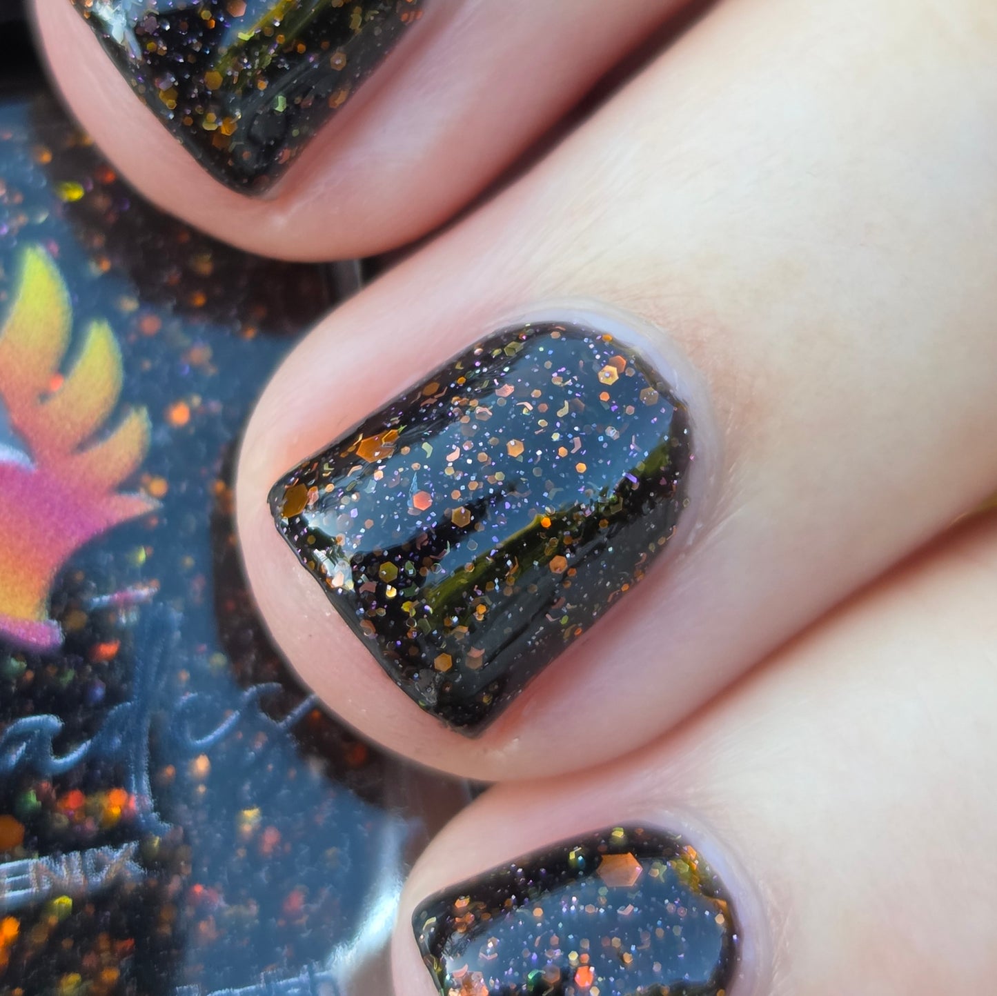 Shades of Phoenix – Ring of Fire (Jelly/Glitter) - Overpour Shade