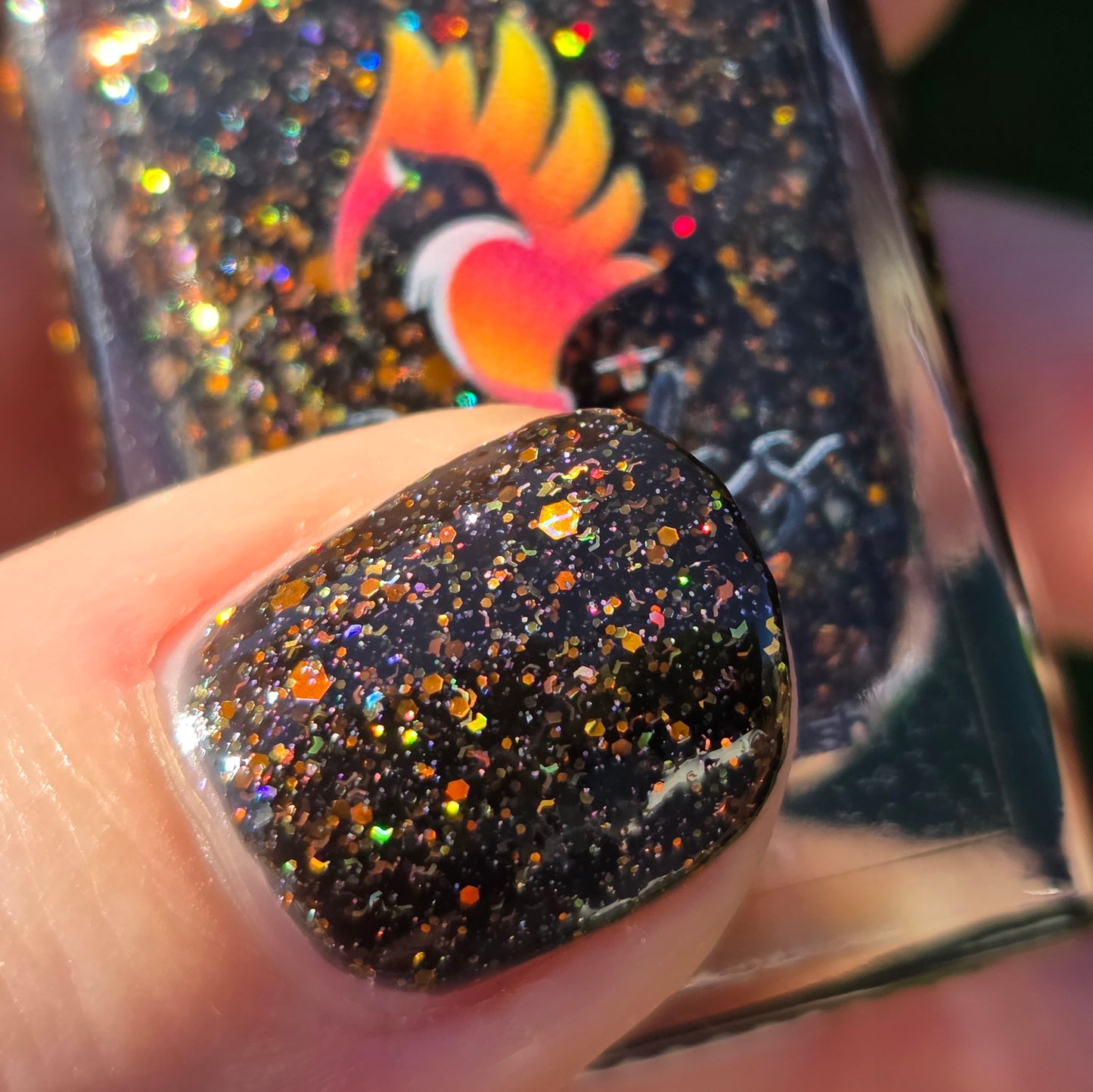 Shades of Phoenix – Ring of Fire (Jelly/Glitter) - Overpour Shade