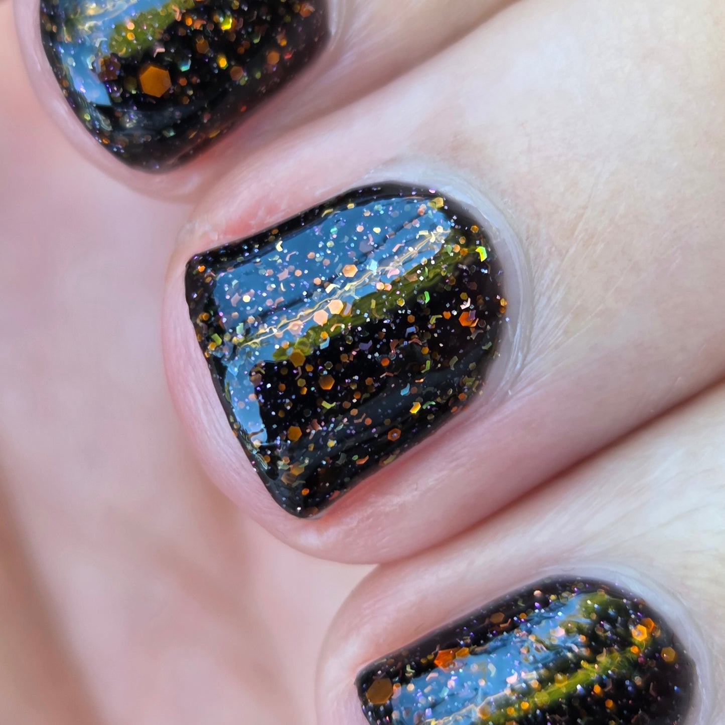 Shades of Phoenix – Ring of Fire (Jelly/Glitter) - Overpour Shade