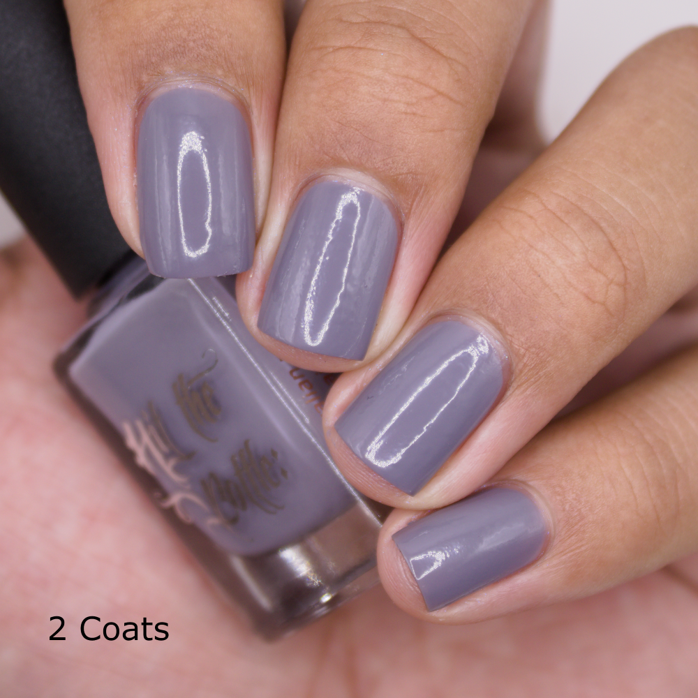 Hit The Bottle - Mid Grey Undies - Pink peel off base coat