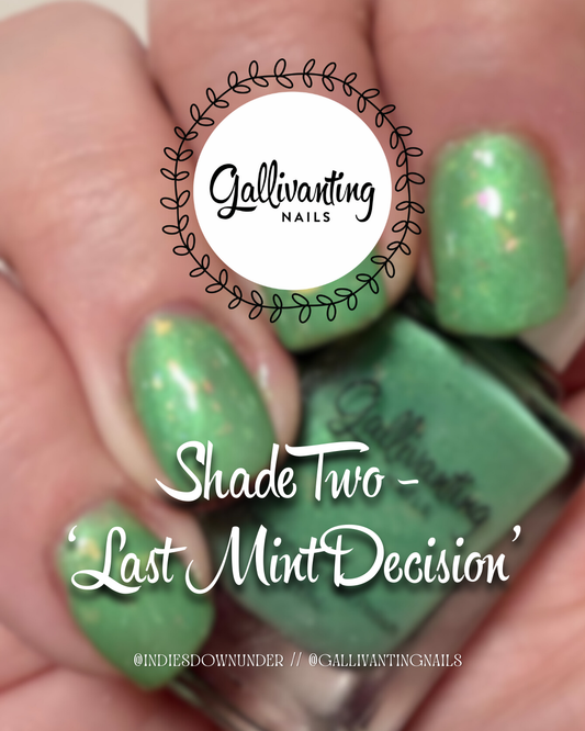 ⭐Gallivanting Nails - Last Mint Decision (Shimmer/Reflective Glitter)