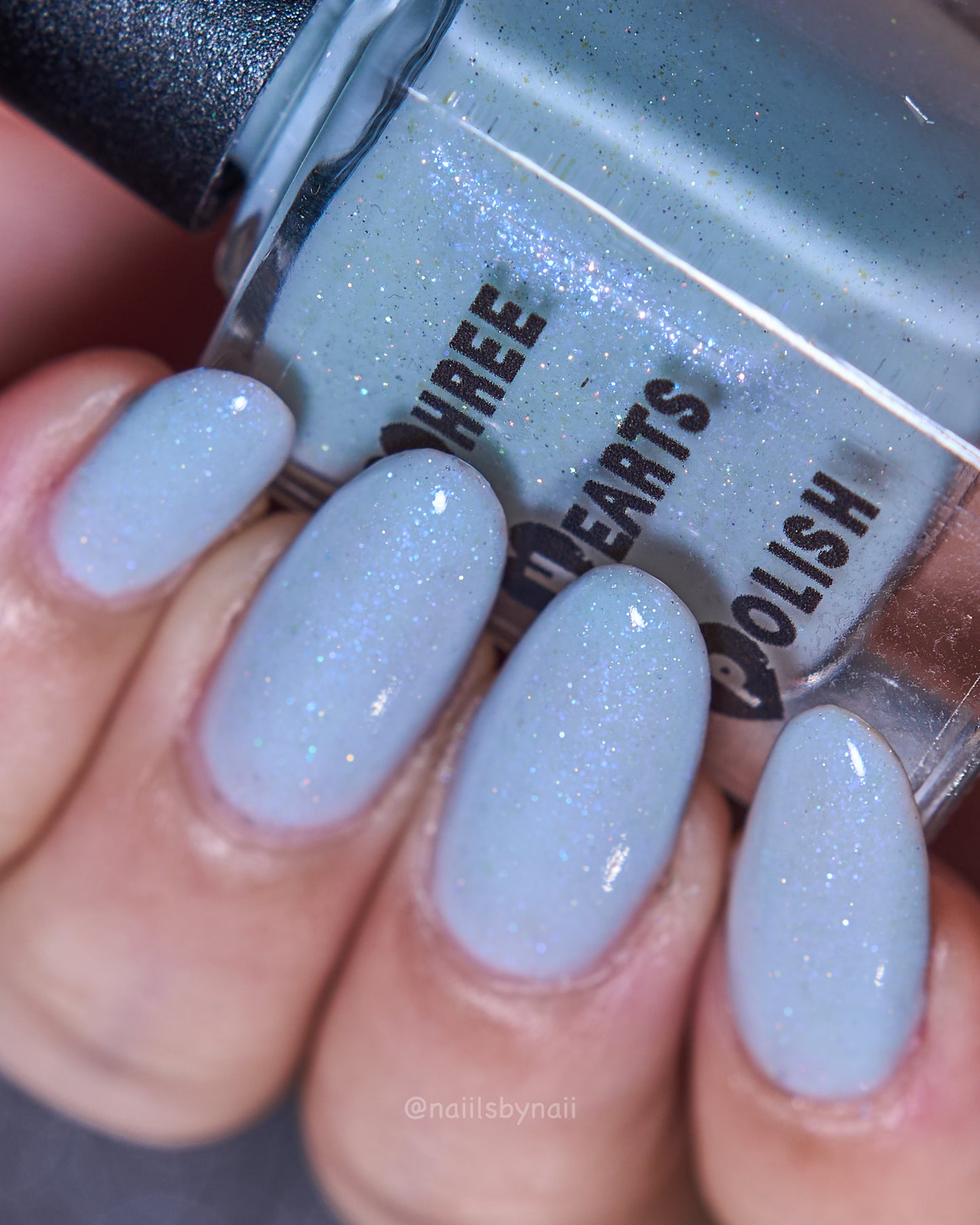Three Hearts Polish – Corde Lisse (Creme/Shimmer) - Overpour Shade