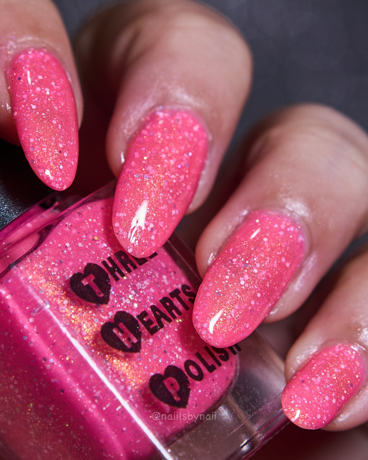 Three Hearts Polish – Aerial Orb (Neon/Shimmer/Glitter) - Overpour shade