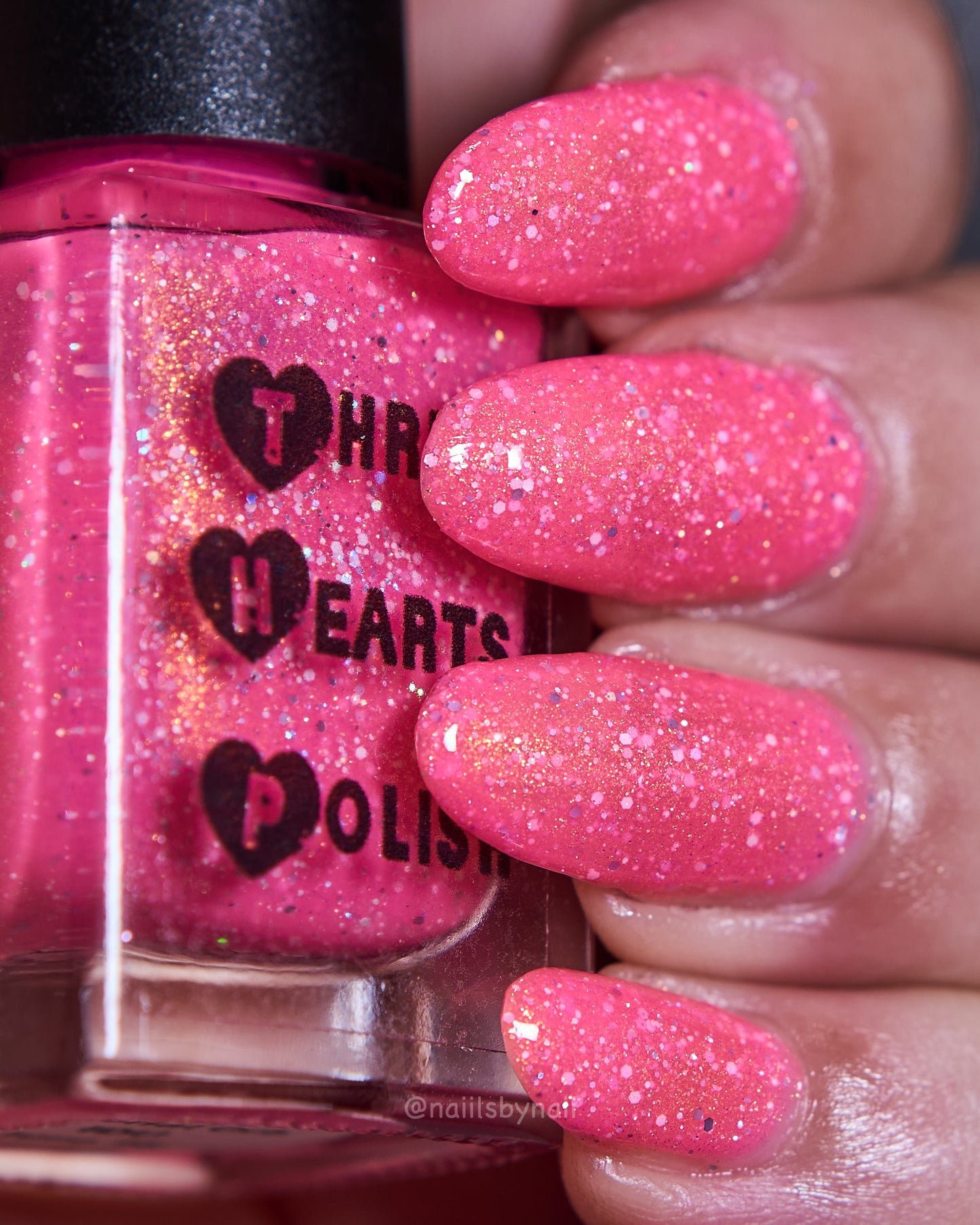 Three Hearts Polish – Aerial Orb (Neon/Shimmer/Glitter) - Overpour shade