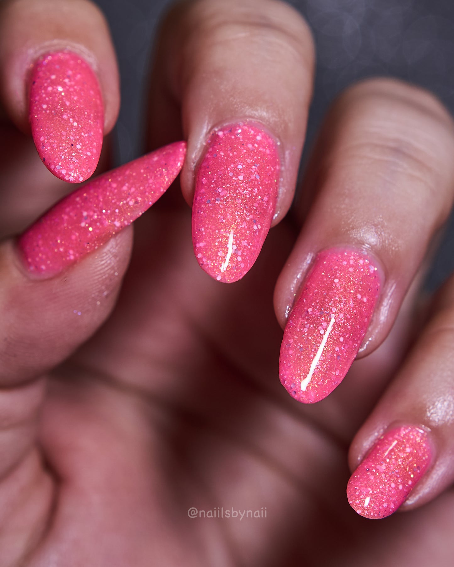 Three Hearts Polish – Aerial Orb (Neon/Shimmer/Glitter) - Overpour shade