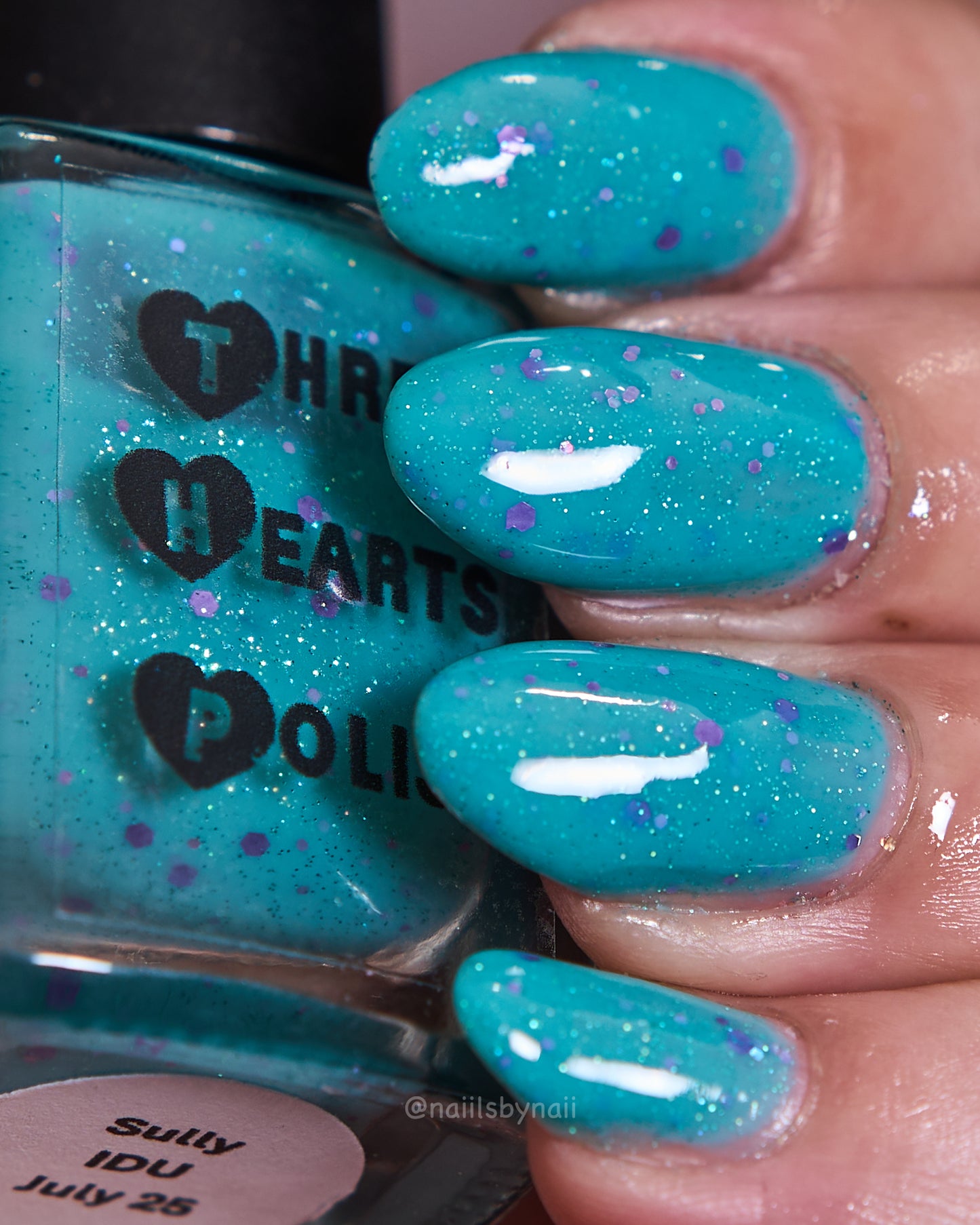 Three Hearts Polish – Sully (Crelly/Glitter) (Overpour Shade)