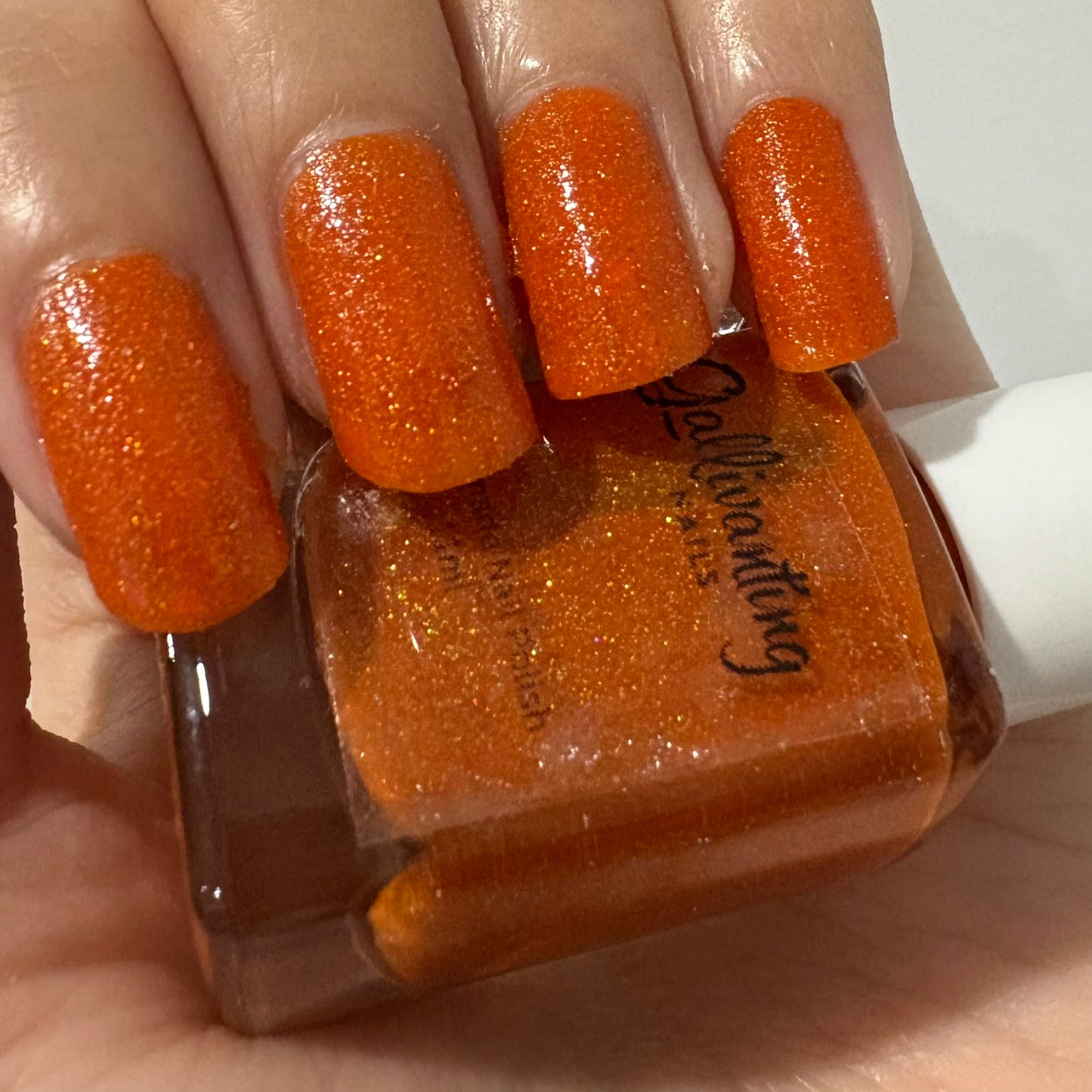 ⭐ Gallivanting Nails – Orange You Scared Yet? (Crelly/Glitter)