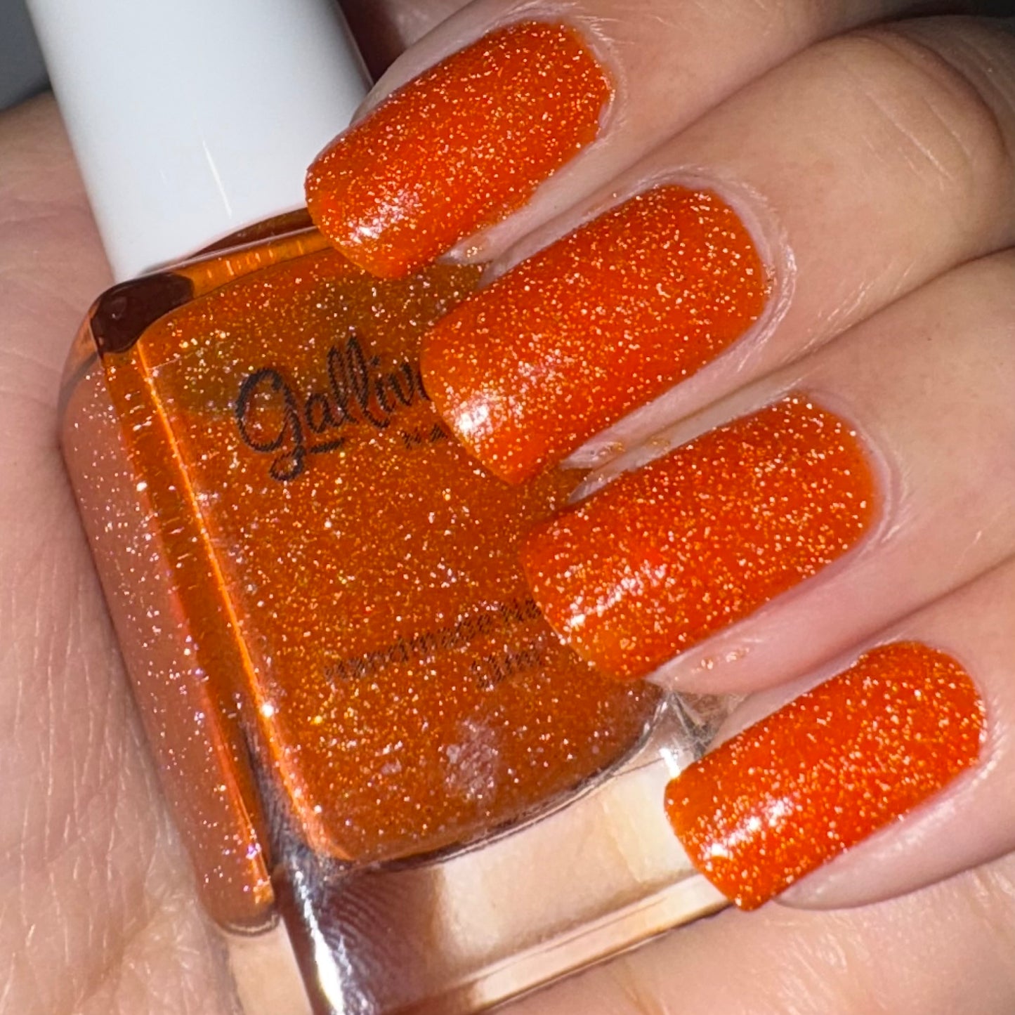 ⭐ Gallivanting Nails – Orange You Scared Yet? (Crelly/Glitter)