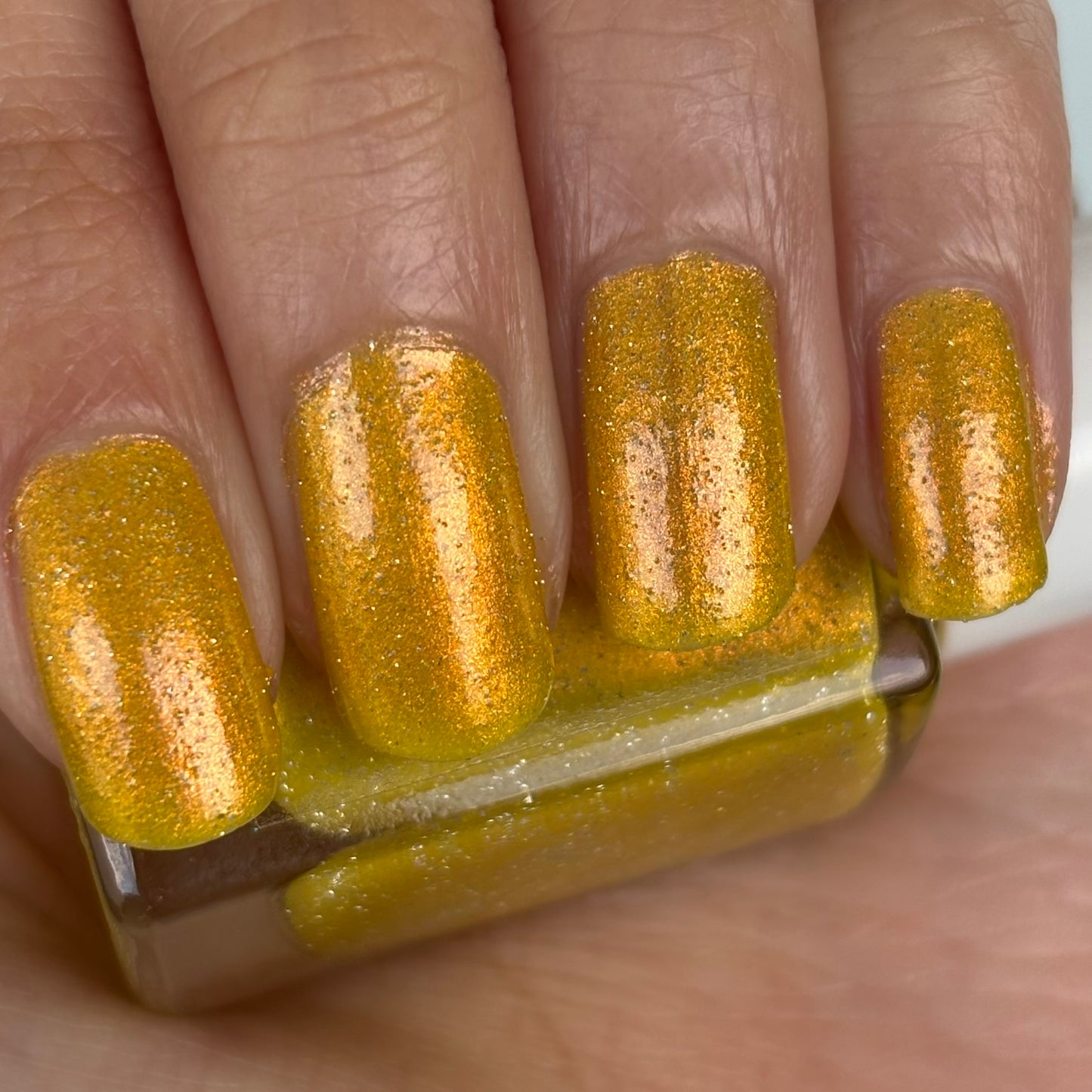 ⭐Gallivanting Nails - Sherbet Lemon - Overpour Shade - (Shimmer/Reflective Glitter)