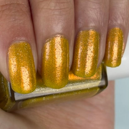 ⭐Gallivanting Nails - Sherbet Lemon - Overpour Shade - (Shimmer/Reflective Glitter)