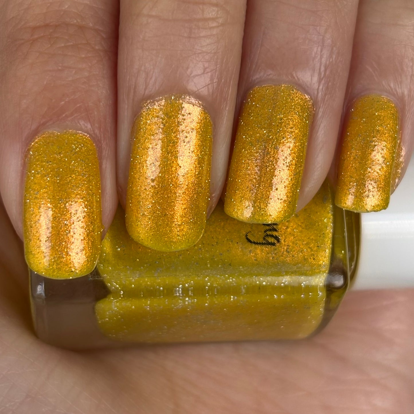 ⭐Gallivanting Nails - Sherbet Lemon - Overpour Shade - (Shimmer/Reflective Glitter)