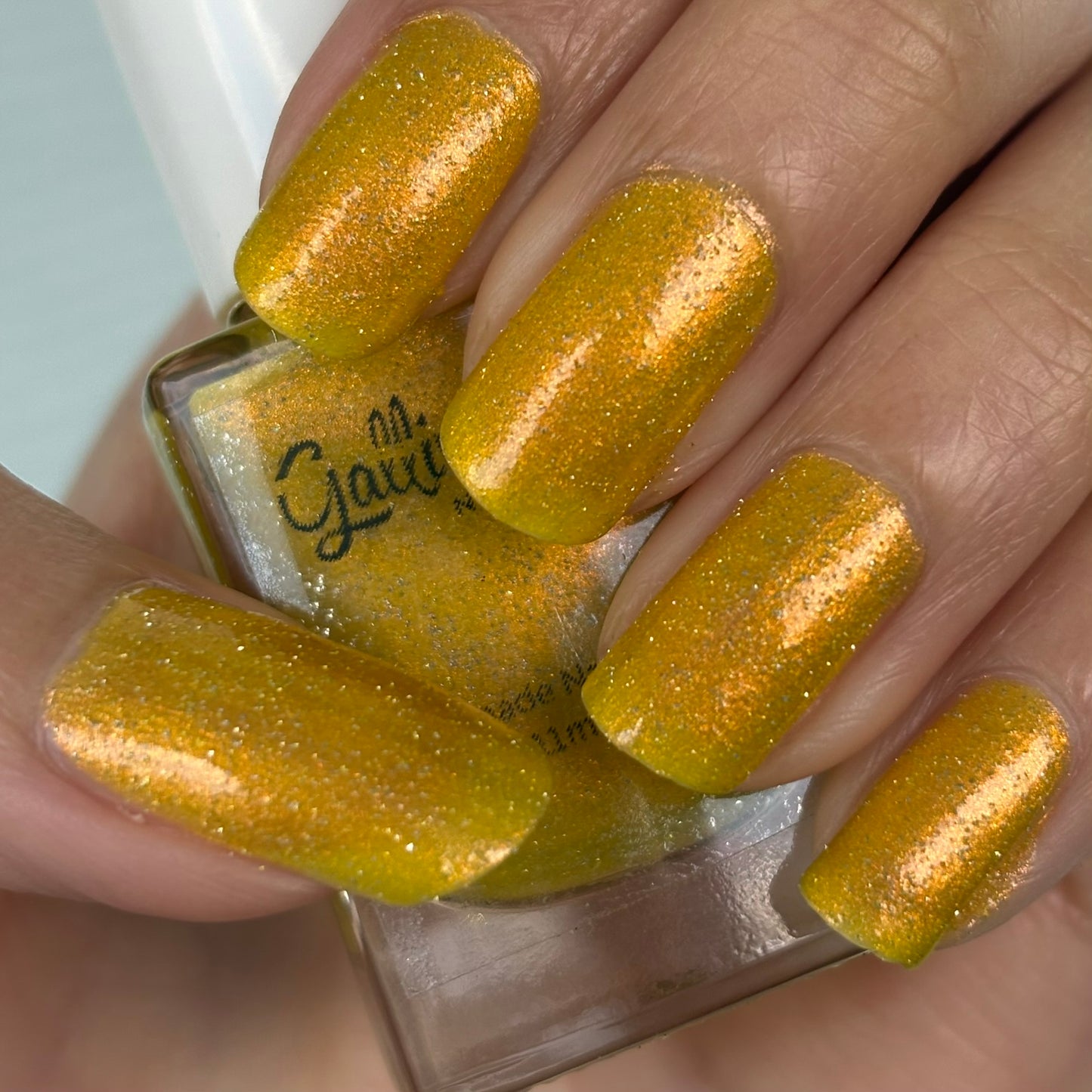 ⭐Gallivanting Nails - Sherbet Lemon - Overpour Shade - (Shimmer/Reflective Glitter)