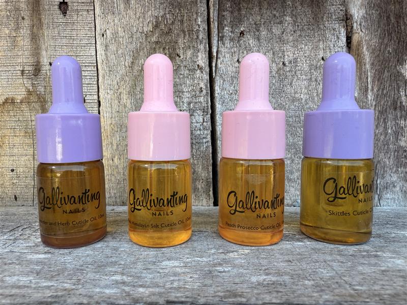 10ml Cuticle Oils in glass dropper bottles