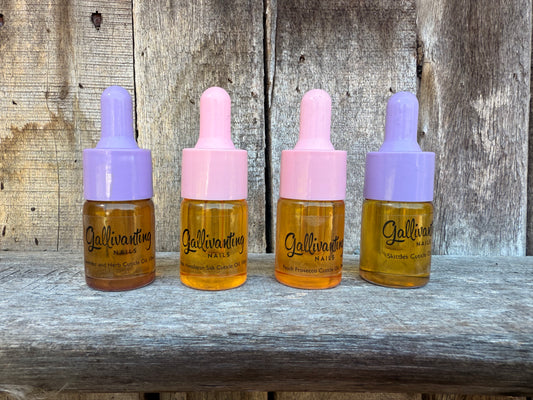 10ml Cuticle Oils in glass dropper bottles