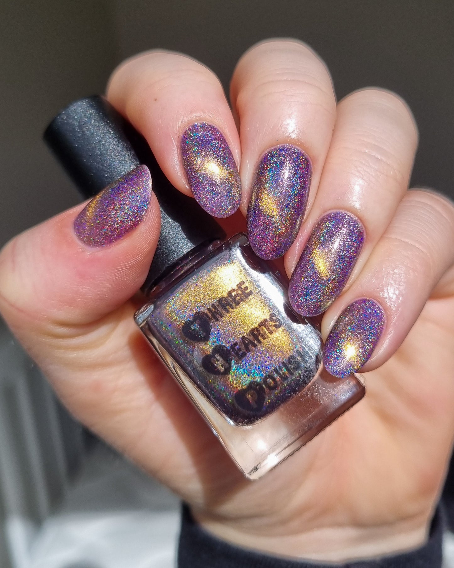⭐ Three Hearts Polish – No Trick, All Treat (Holo/Magnetic)
