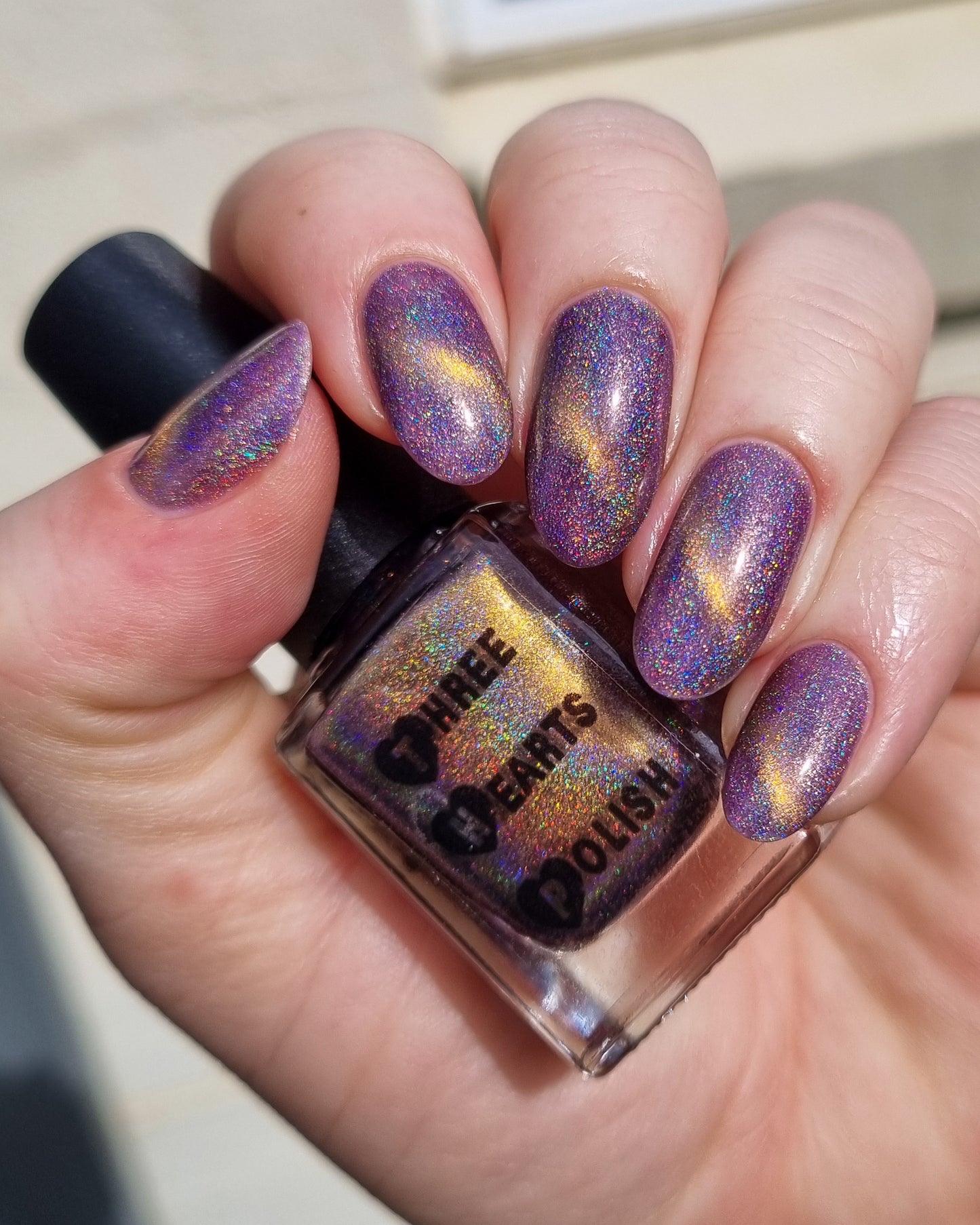 ⭐ Three Hearts Polish – No Trick, All Treat (Holo/Magnetic)