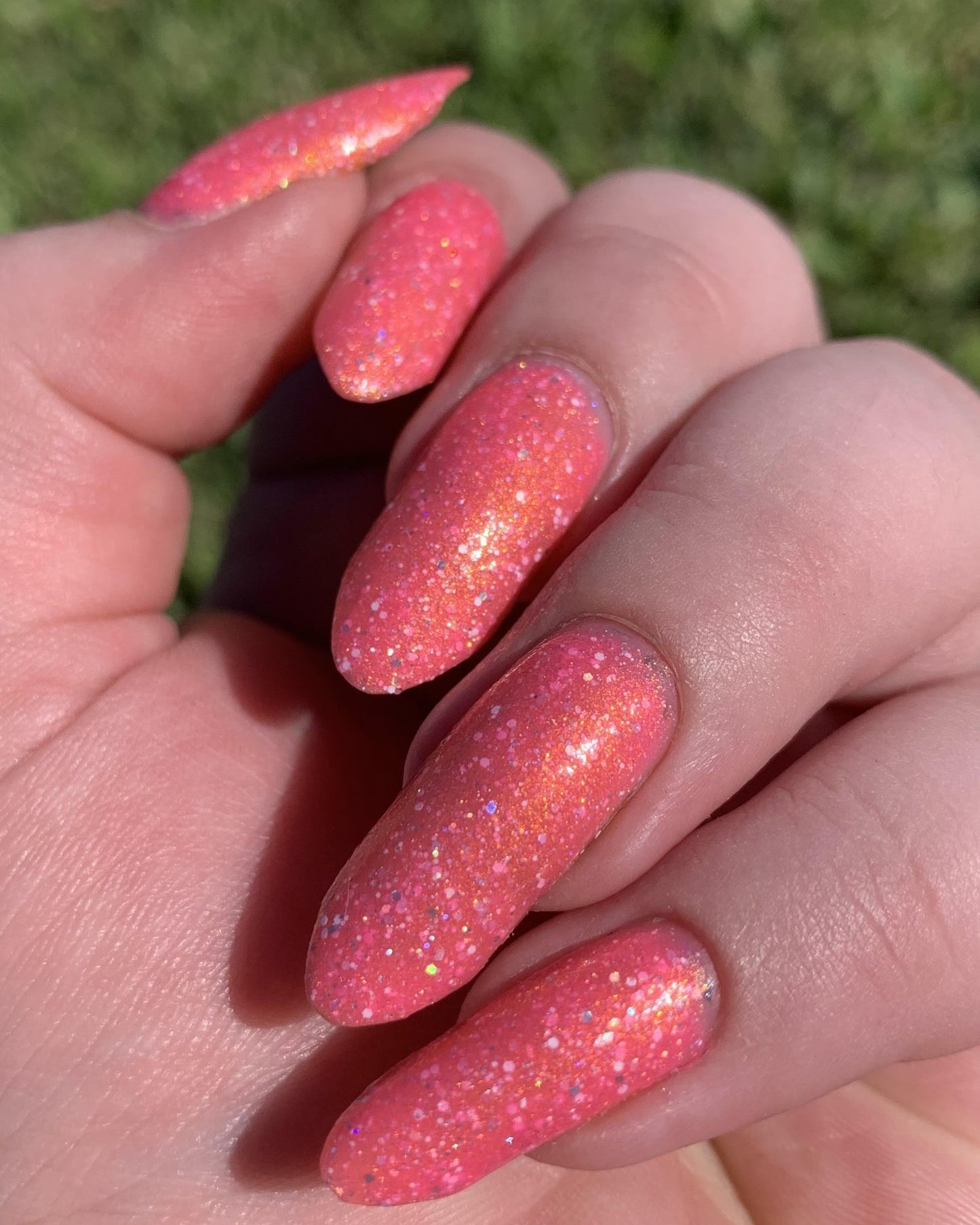 Three Hearts Polish – Aerial Orb (Neon/Shimmer/Glitter) - Overpour shade
