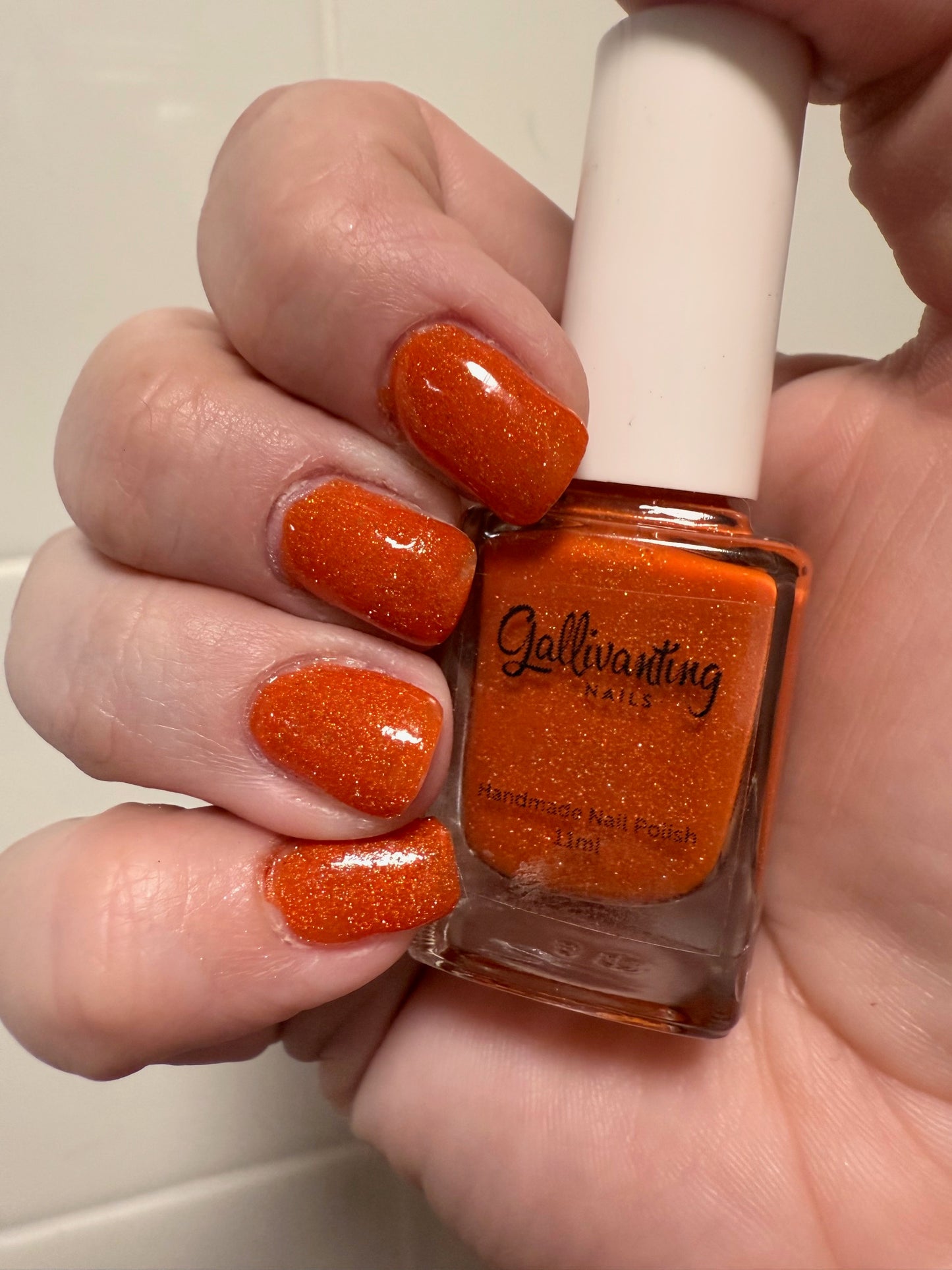 ⭐ Gallivanting Nails – Orange You Scared Yet? (Crelly/Glitter)