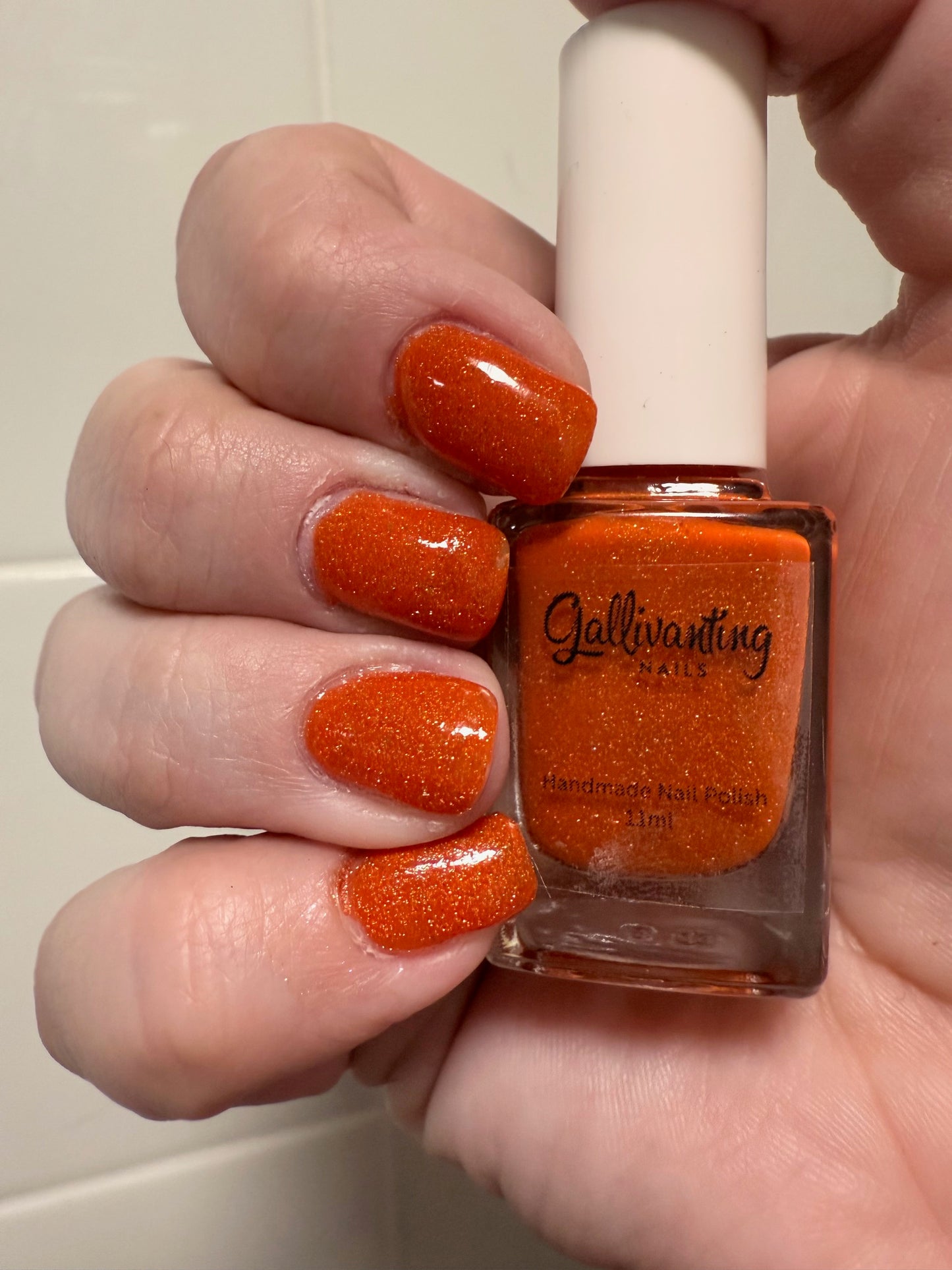 ⭐ Gallivanting Nails – Orange You Scared Yet? (Crelly/Glitter)