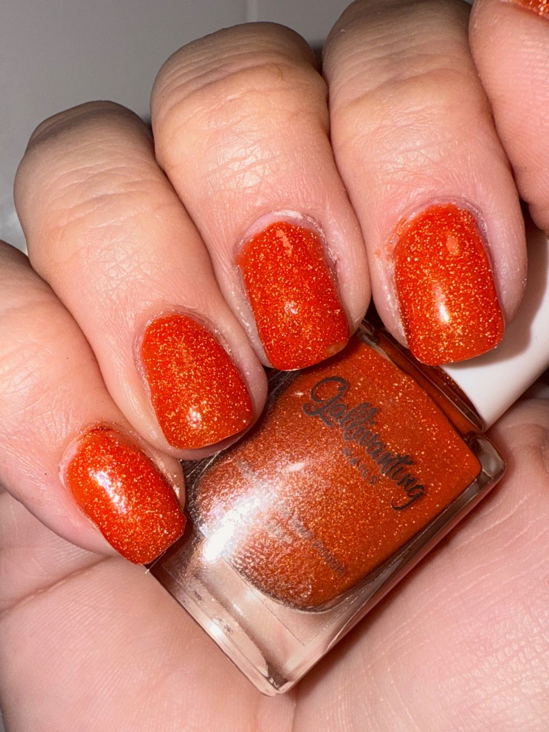 ⭐ Gallivanting Nails – Orange You Scared Yet? (Crelly/Glitter)