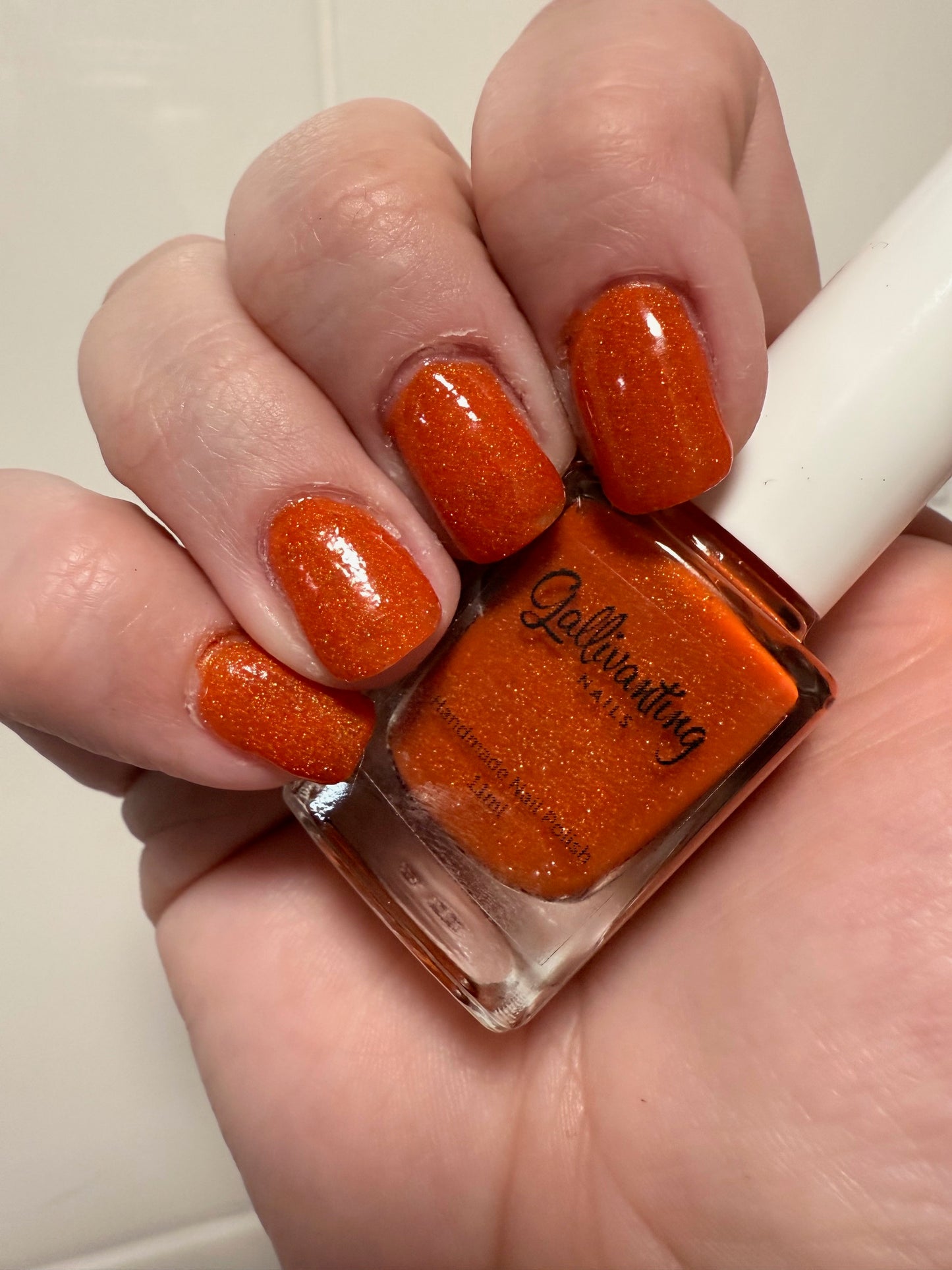 ⭐ Gallivanting Nails – Orange You Scared Yet? (Crelly/Glitter)