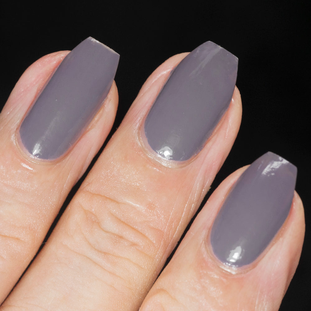 Hit The Bottle - Mid Grey Undies - Pink peel off base coat