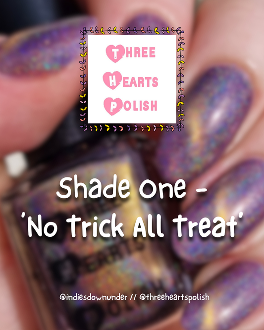 ⭐ Three Hearts Polish – No Trick, All Treat (Holo/Magnetic)