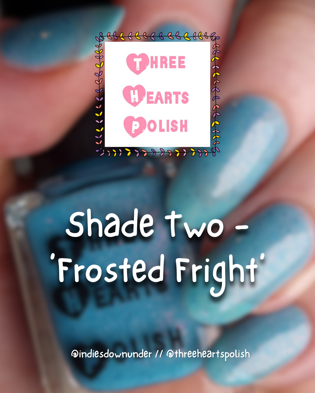 ⭐Three Hearts Polish - Frosted Fright (Crelly/Glitter)