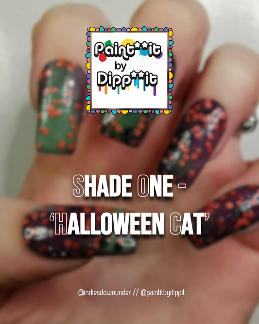 ⭐ Paint It By Dipp It – Halloween Cat (Glitter/Thermal)