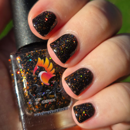 Shades of Phoenix – Ring of Fire (Jelly/Glitter) - Overpour Shade
