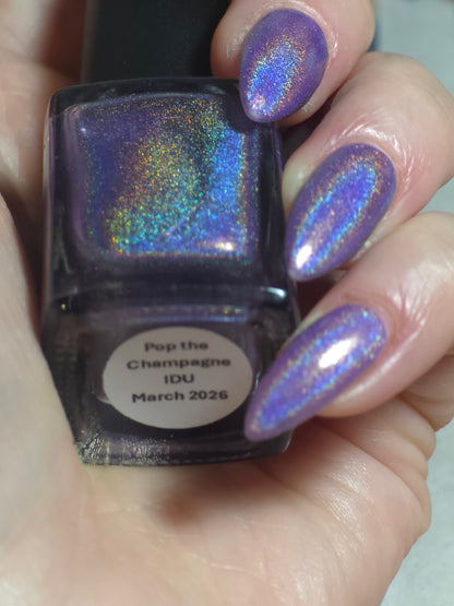 Three Hearts Polish - Pop The Champagne (Holo/Shimmer) (Overpour Shade)