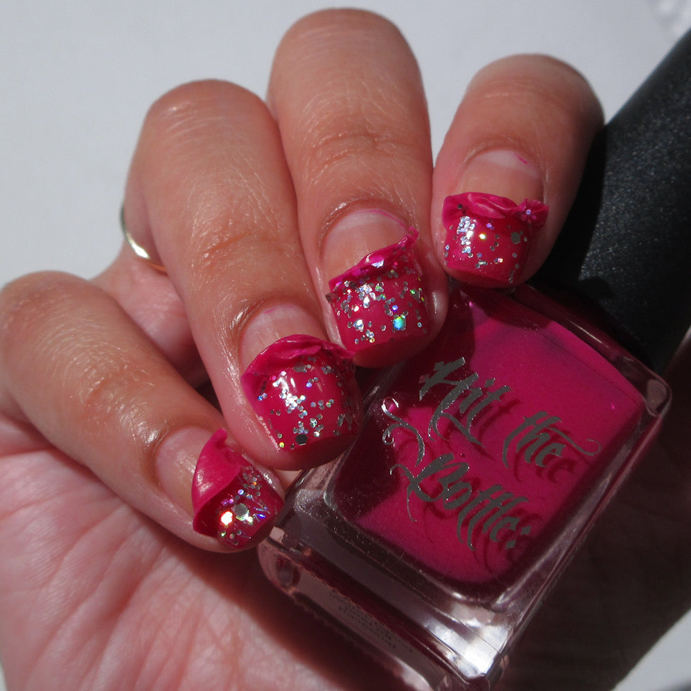 Hit The Bottle - Berry Jelly Undies - Pink peel off base coat