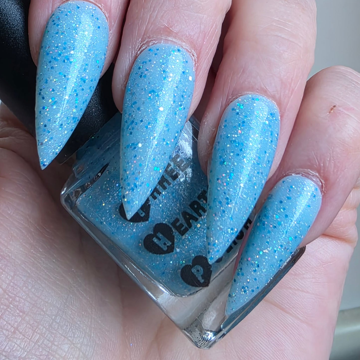 ⭐Three Hearts Polish - Just A Girl (Crelly/Glitter) Overpour Shade