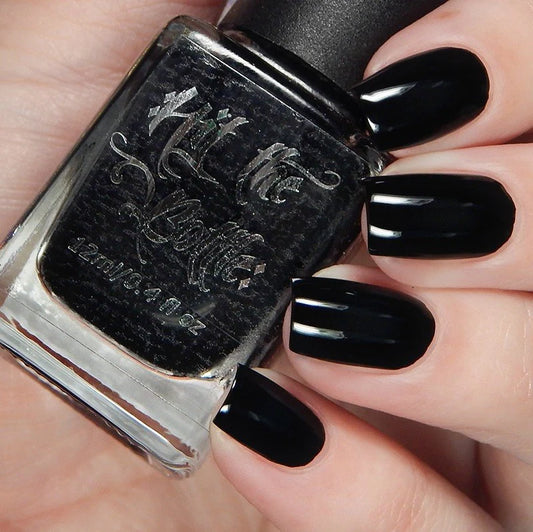 Hit The Bottle - Black Undies - Black peel off base coat