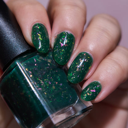 ⭐Gallivanting Nails- No Fox Given (Flakies/Jelly)