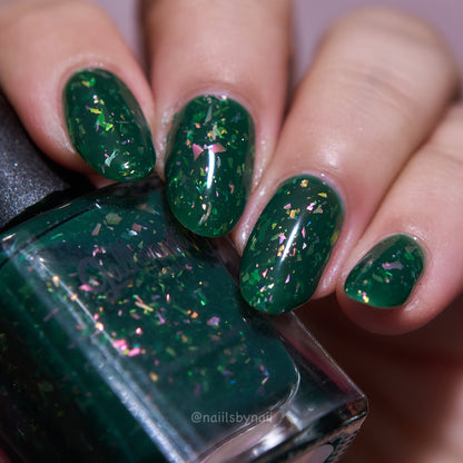 ⭐Gallivanting Nails- No Fox Given (Flakies/Jelly)
